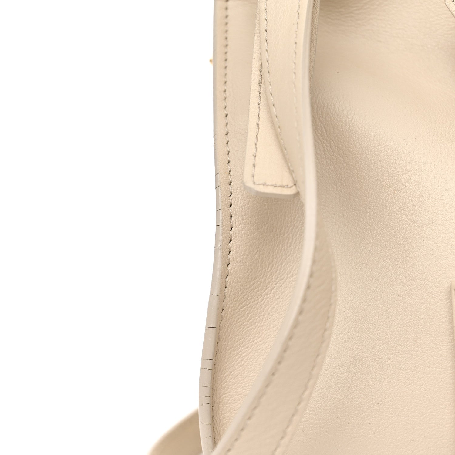 Saint Laurent Calfskin Small Classic Y Cabas Beige 15 of 16