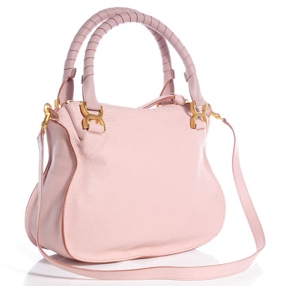 Chloe Calfskin Medium Marcie Satchel Nude Pink 3 of 10