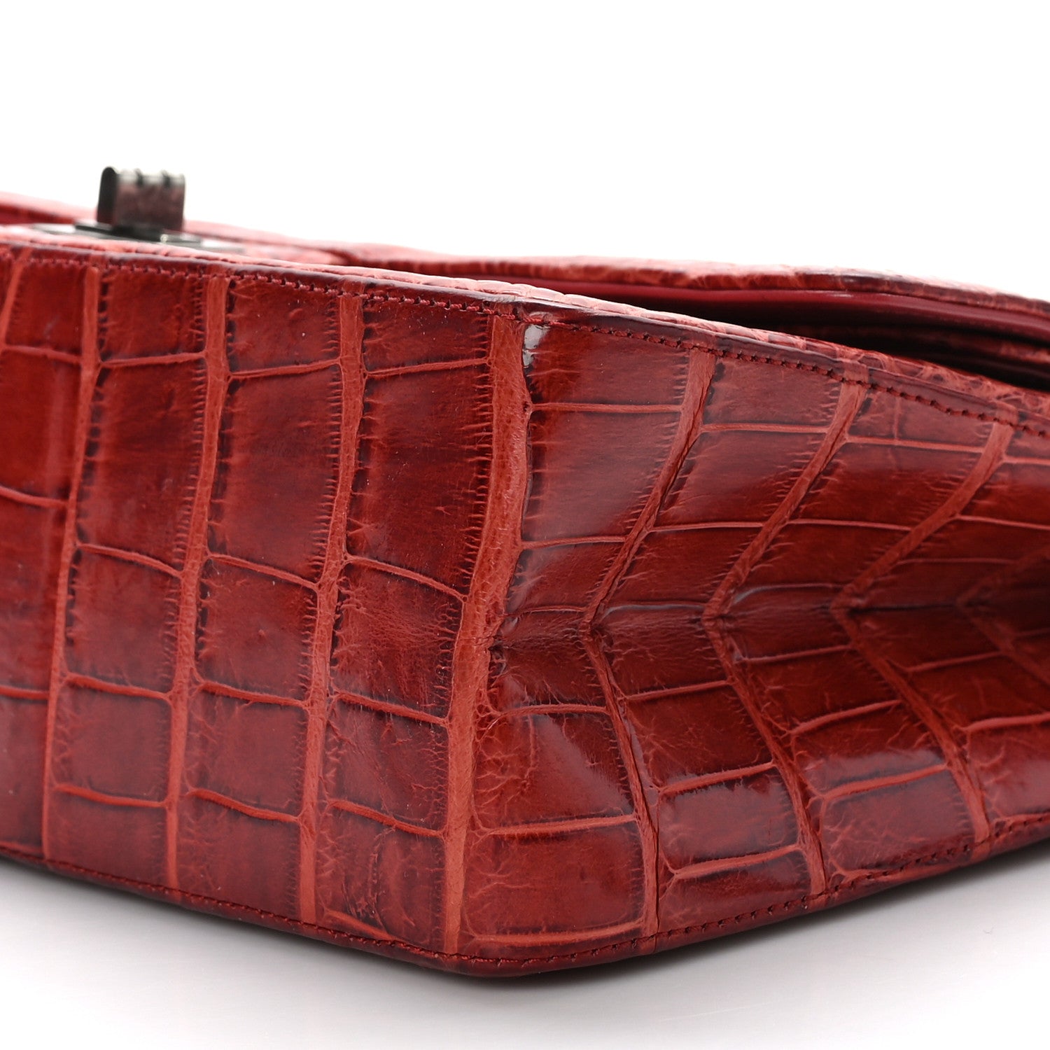 Chanel Crocodile 2.55 Reissue 227 Flap Red 9 of 9