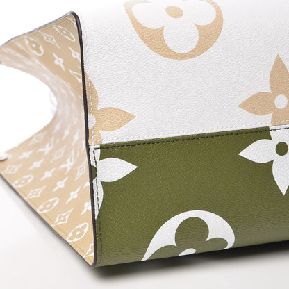 Louis Vuitton Monogram Giant Onthego GM Kaki Beige 11 of 13
