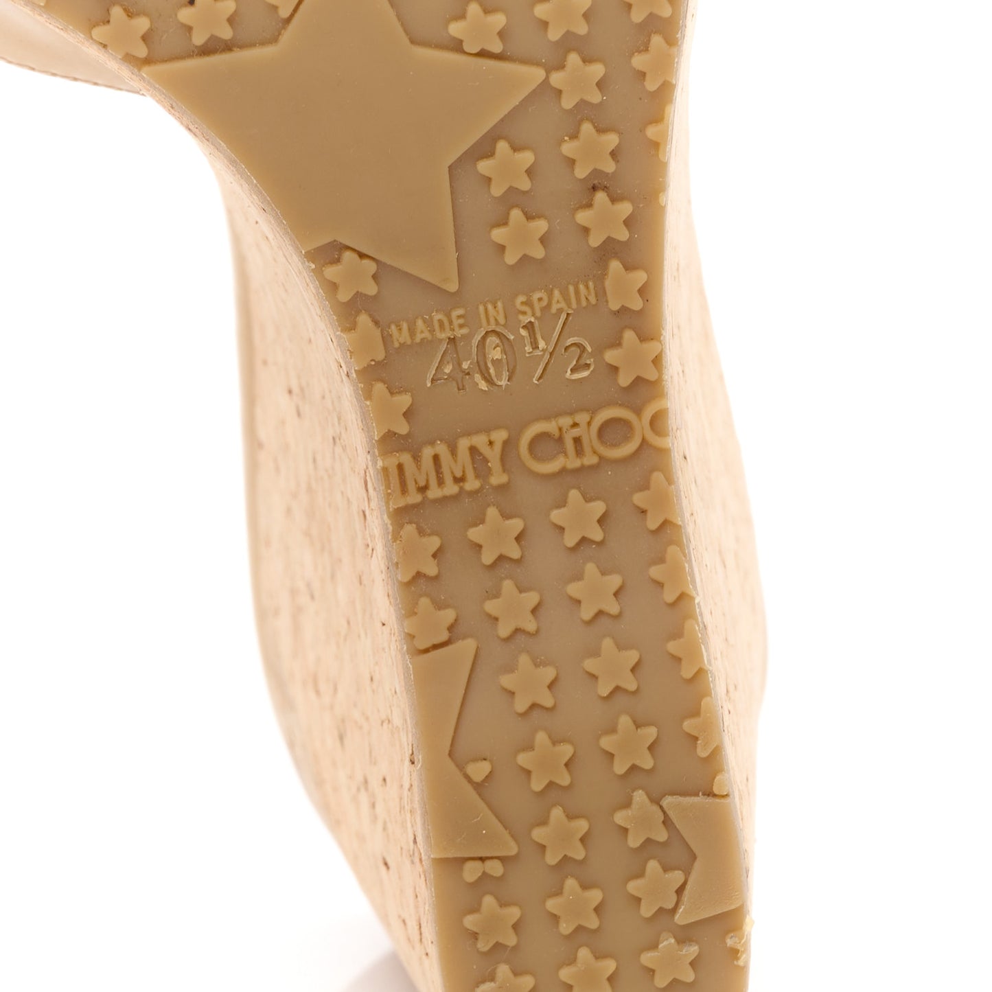 Patent Wedge Sandals 40.5 Nude