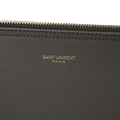 Saint Laurent Calfskin Large Shopping Tote Fog 7 of 15
