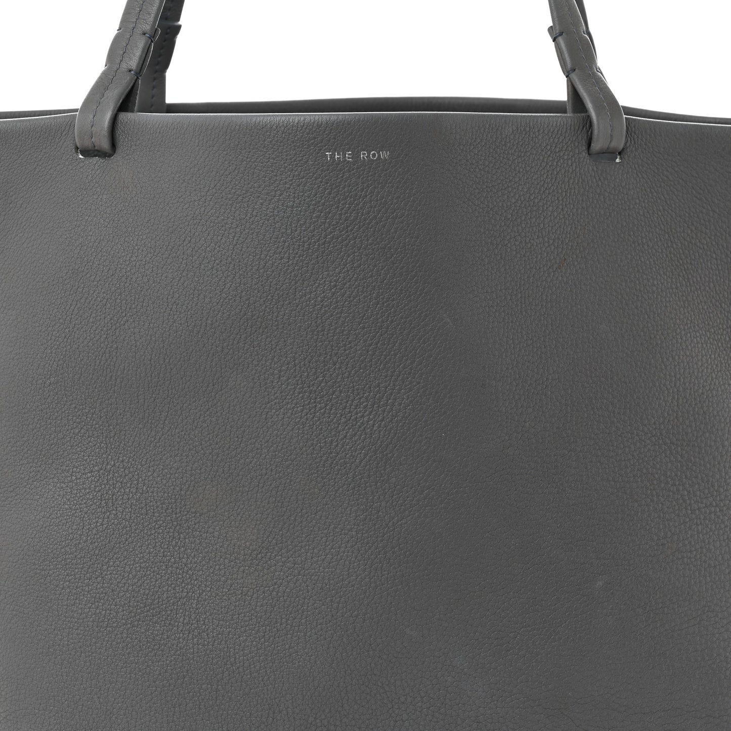 Grained Calfskin Park Tote Three Grey