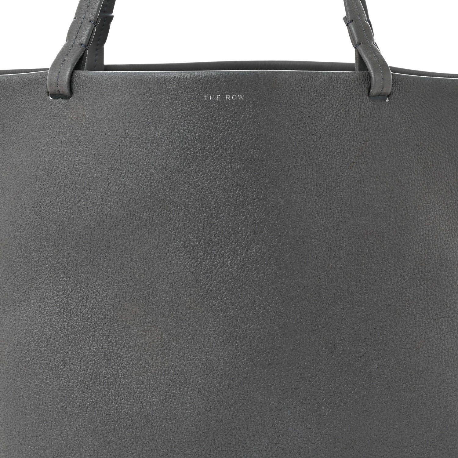 The Row Grained Calfskin Park Tote Three Grey 8 of 18