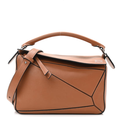 Loewe Calfskin Small Puzzle Bag Tan 1 of 9