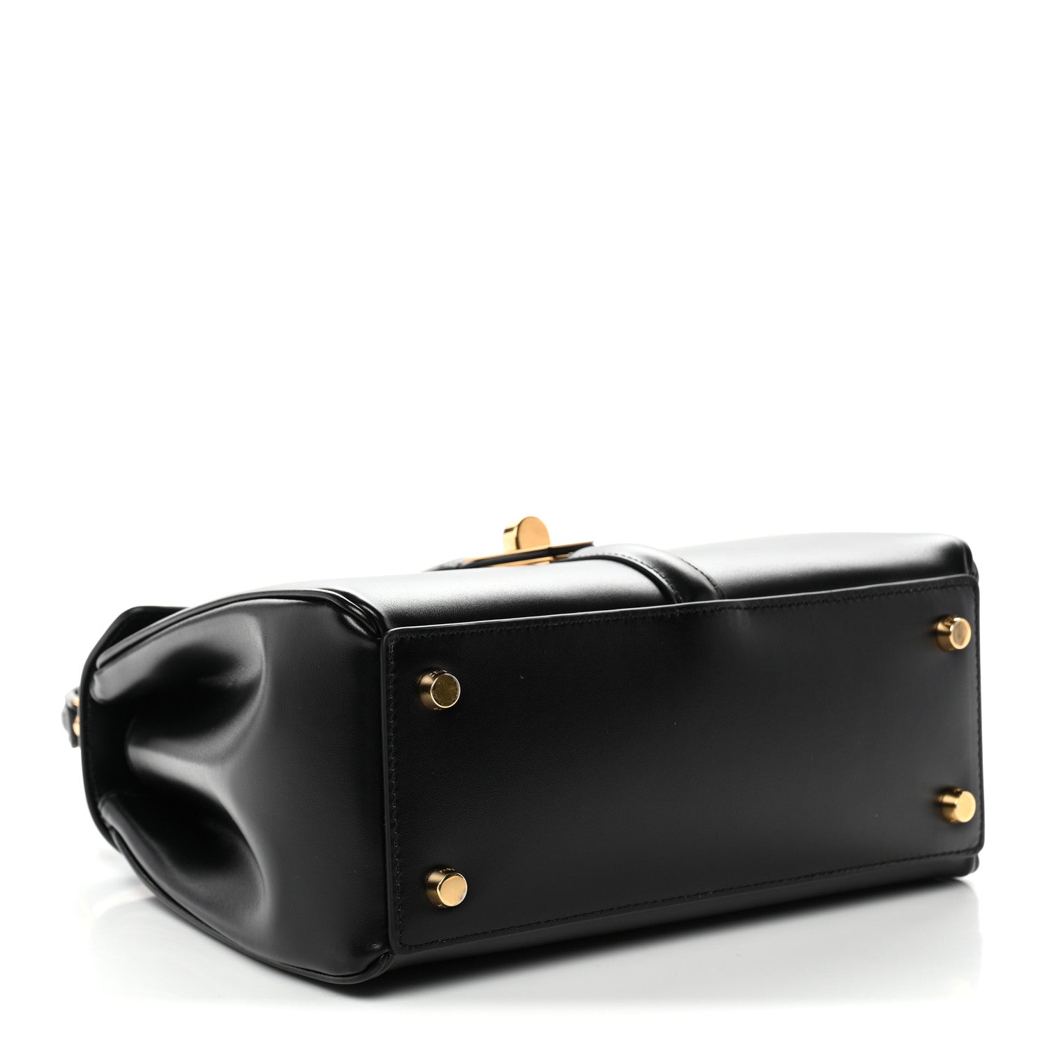 Celine Satinated Calfskin Small 16 Top Handle Bag Black 4 of 11