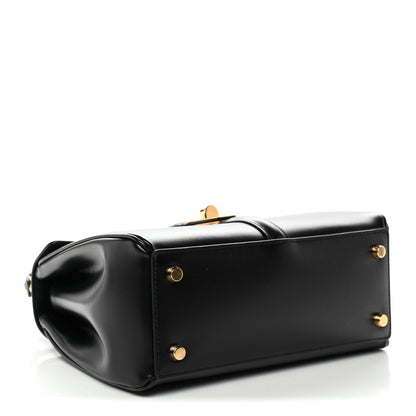 Celine Satinated Calfskin Small 16 Top Handle Bag Black 4 of 11