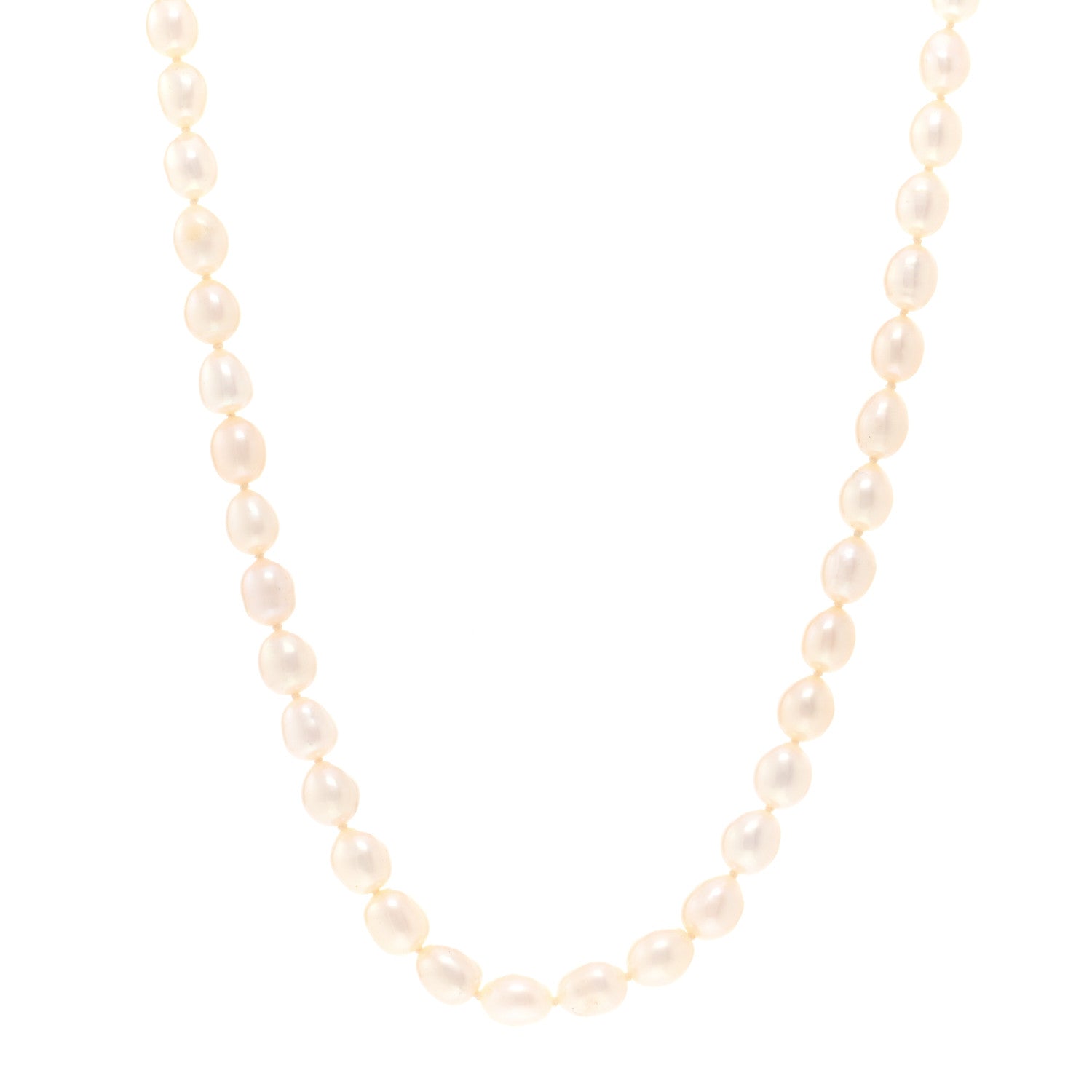 Tiffany Sterling Silver Pearl Elsa Peretti Open Heart Necklace 1 of 4