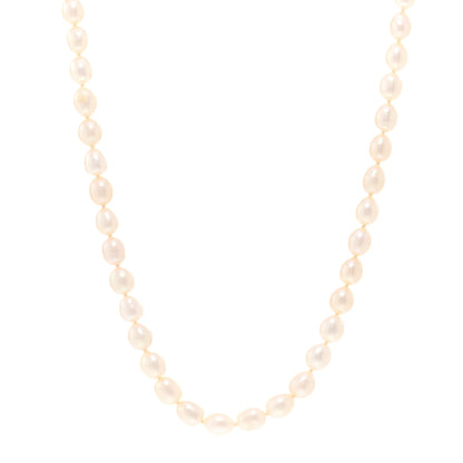 Tiffany Sterling Silver Pearl Elsa Peretti Open Heart Necklace 1 of 4