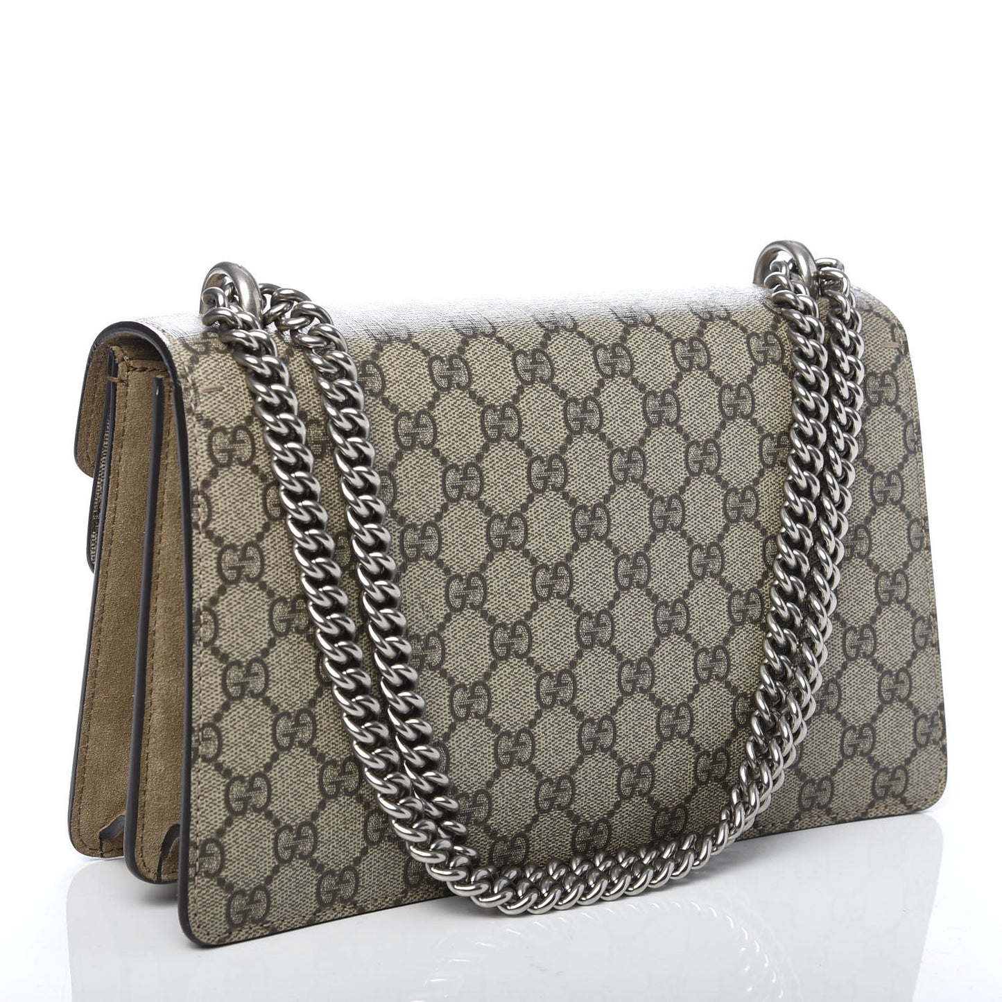 GG Supreme Monogram Small Dionysus Shoulder Bag Taupe