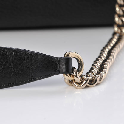Gucci Pebbled Calfskin Medium Soho Chain Shoulder Bag Black 10 of 10
