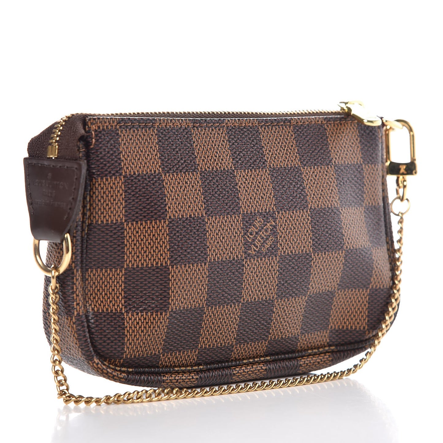 Damier Ebene Complice Trunks and Bags Mini Pochette Accessories Red