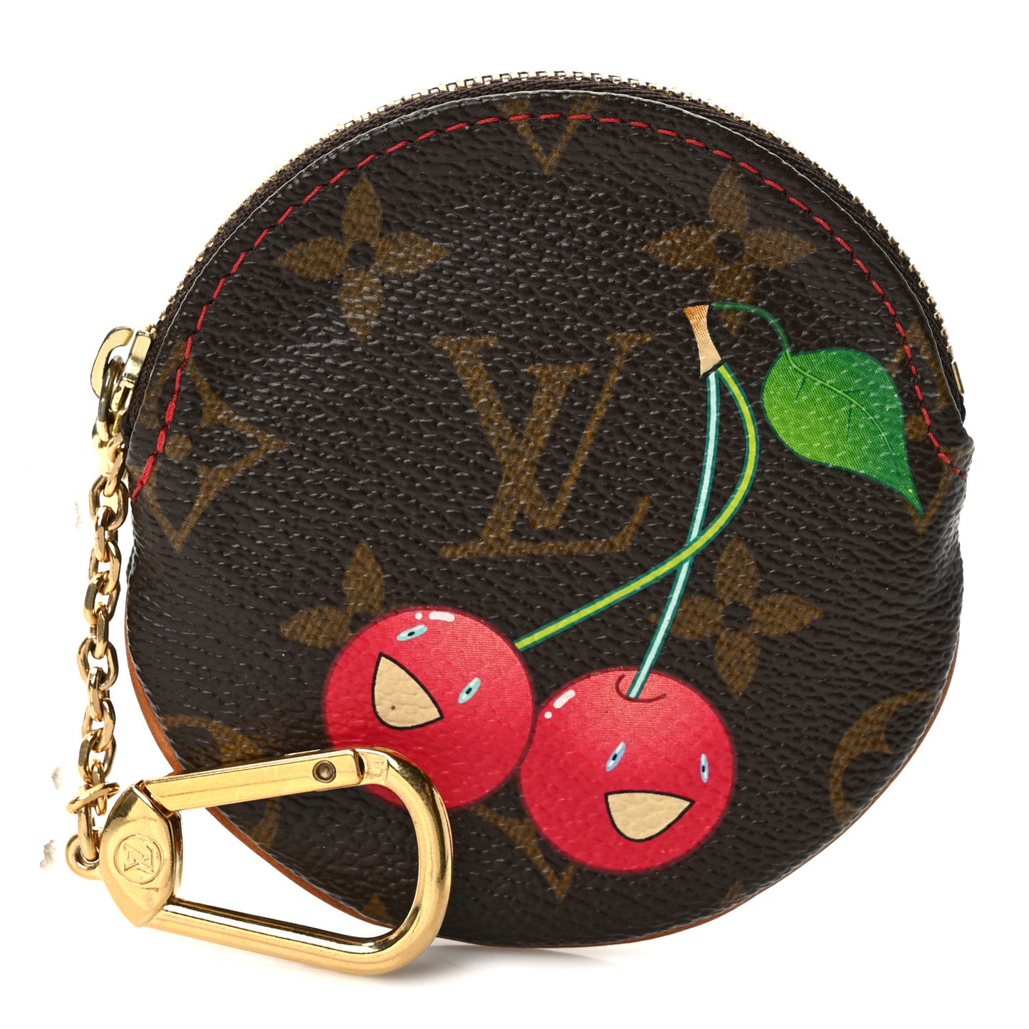 Monogram Cerises Round Coin Purse