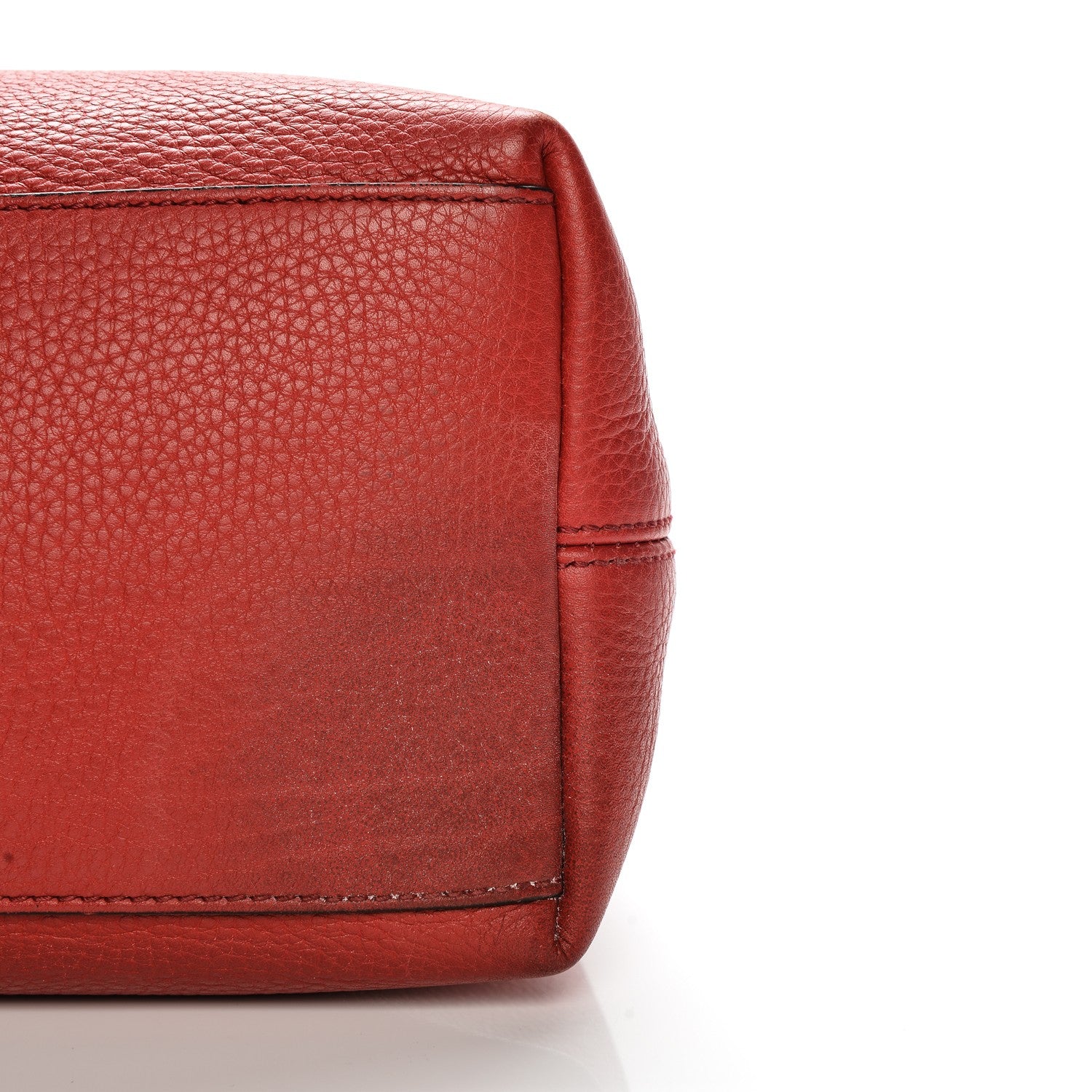 Gucci Pebbled Calfskin Medium Soho Chain Shoulder Bag Tabasco Red 8 of 10