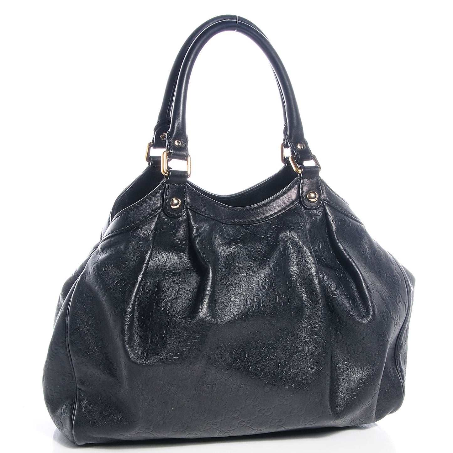 Guccissima Medium Sukey Tote Black