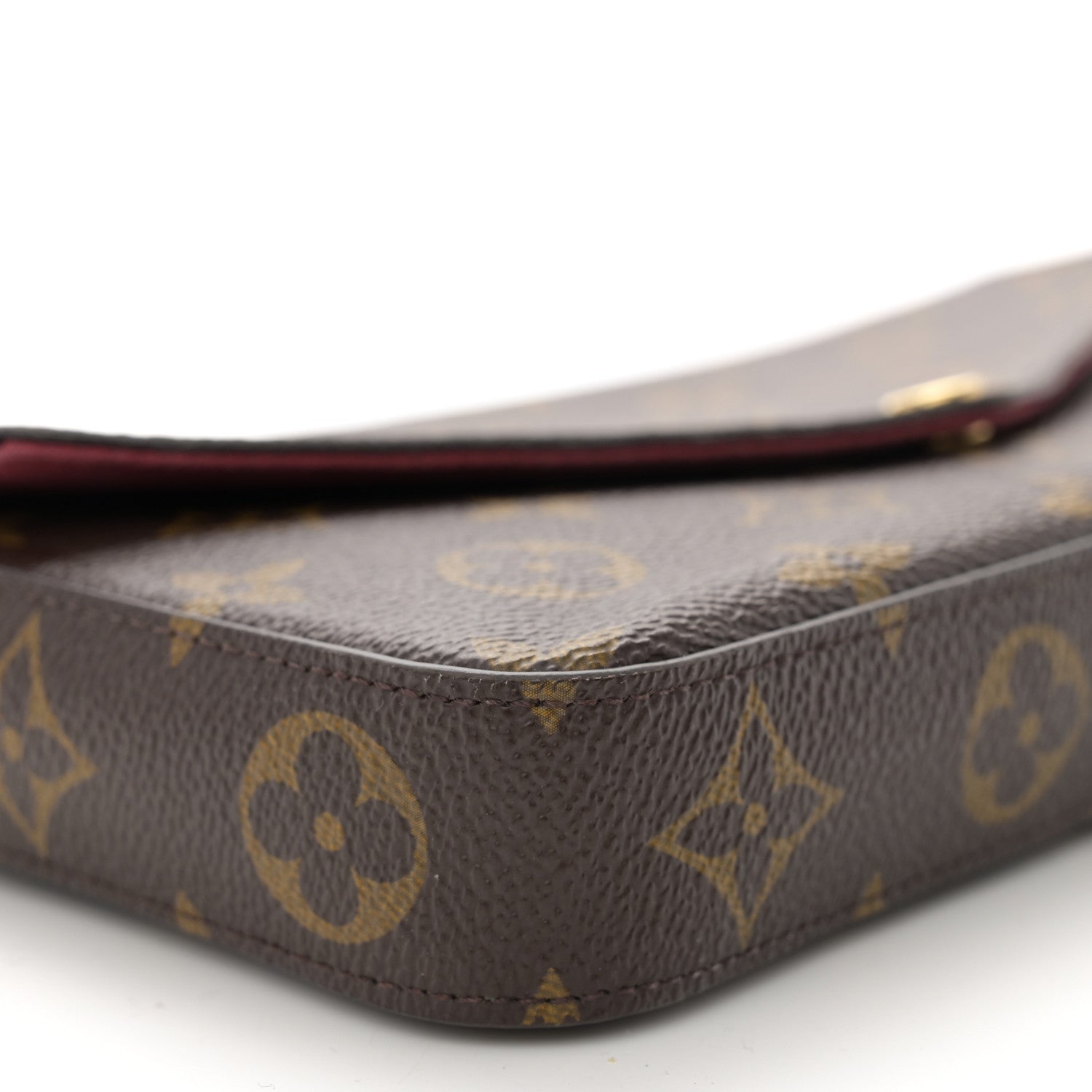 Louis Vuitton Monogram Pochette Felicie Chain Wallet Fuchsia 11 of 13