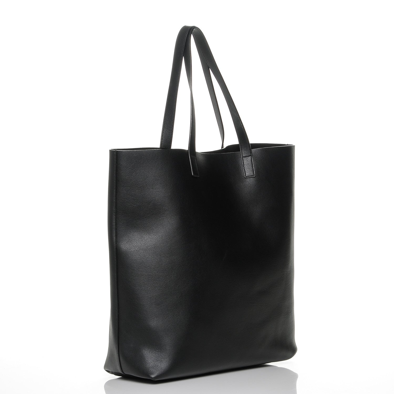 Saint Laurent Calfskin Shopping Tote Black 3 of 6