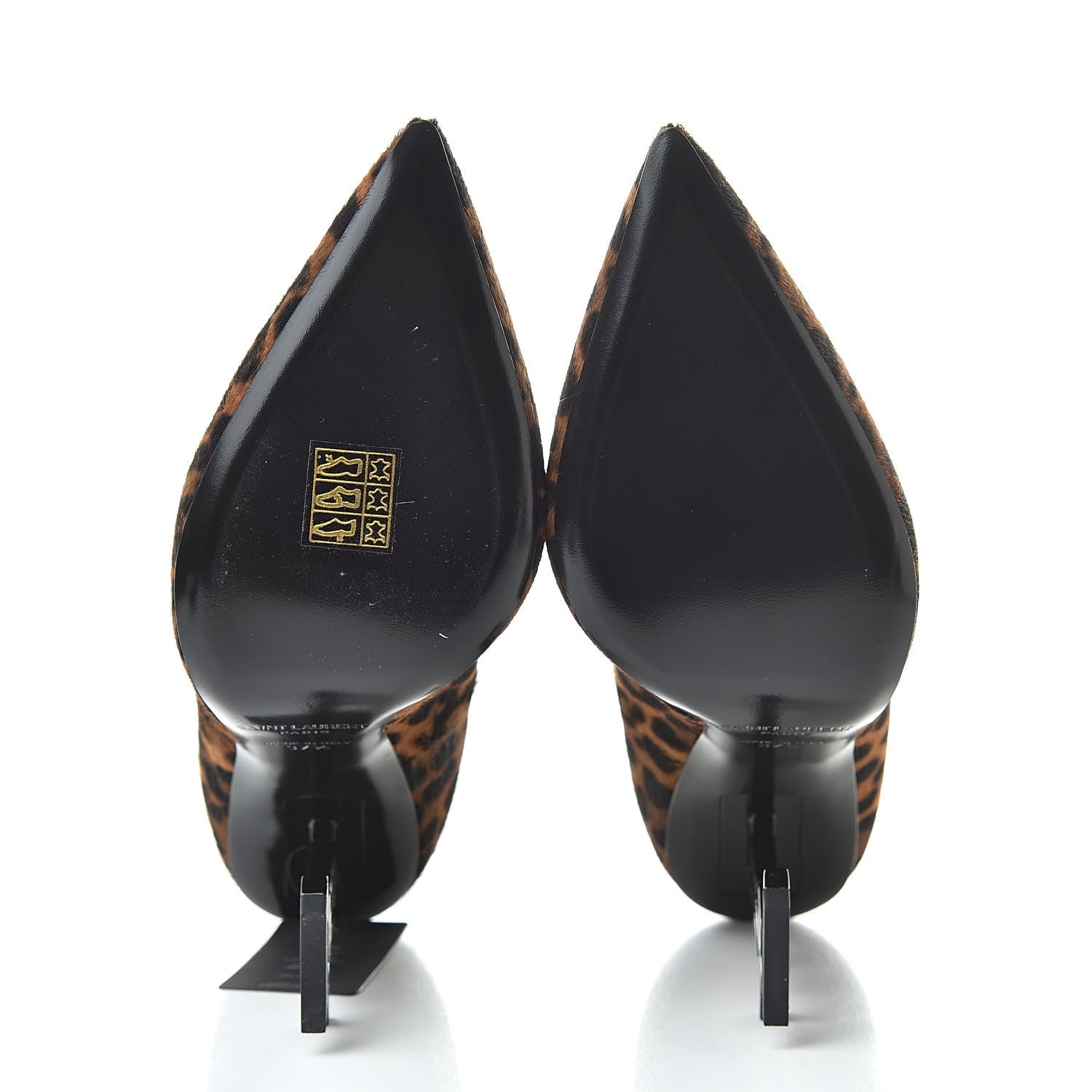 Saint Laurent Calf Hair Leopard Print Opyum 110 Pumps 37.5 Brown 5 of 8
