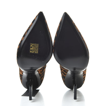 Saint Laurent Calf Hair Leopard Print Opyum 110 Pumps 37.5 Brown 5 of 8