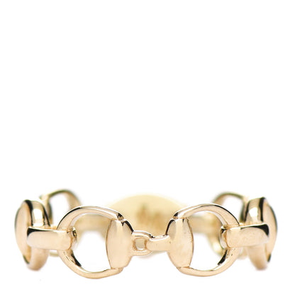 Gucci 18K Yellow Gold Horsebit Band Ring 54 7 3 of 4