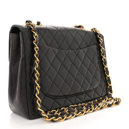 Chanel Lambskin Quilted Jumbo Single Flap Black 3 of 11