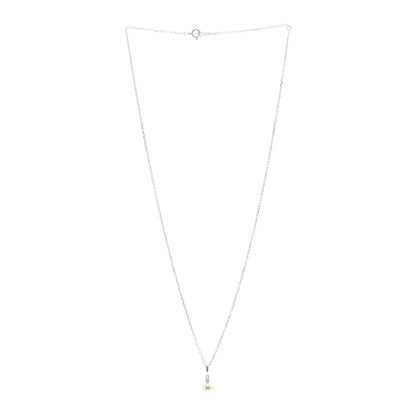 Mikimoto 18K White Gold Diamond Akoya Cultured Pearl 6mm Drop Pendant Necklace 3 of 5