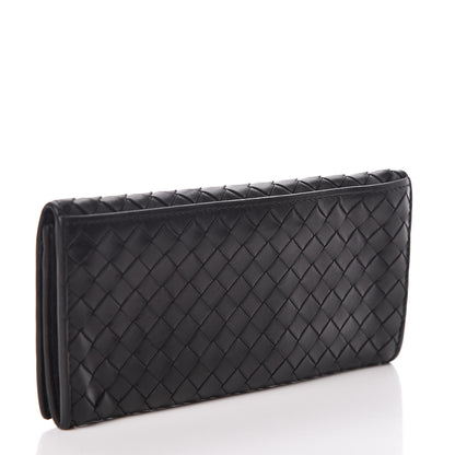 Bottega Veneta Nappa Intrecciato Flap Wallet Black 3 of 6