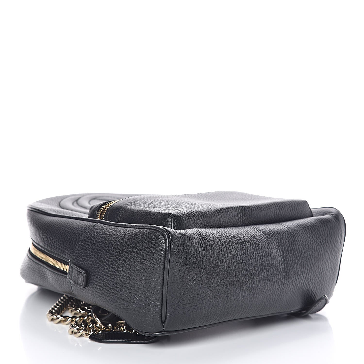 Gucci Pebbled Calfskin Soho Chain Backpack Black 4 of 12