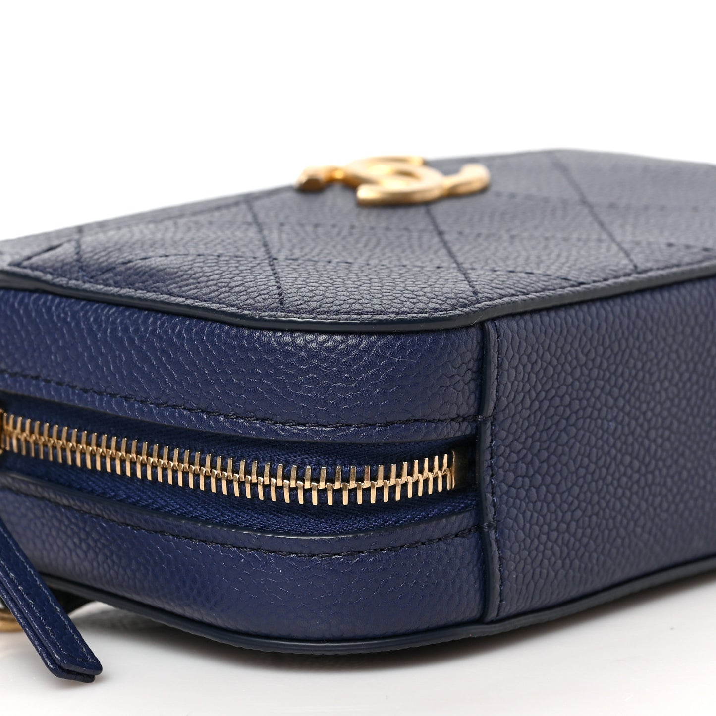 Caviar Stitched Waist Bag Blue