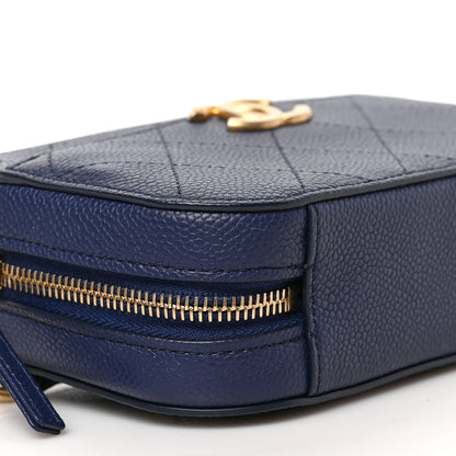 Chanel Caviar Stitched Waist Bag Blue 8 of 9