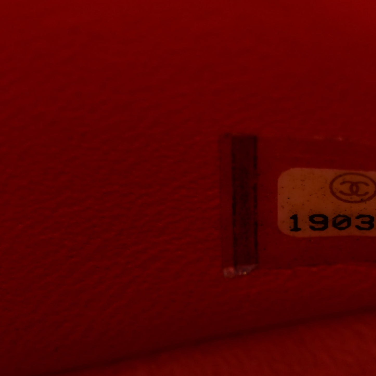 Patent Calfskin Quilted Mini Rectangular Flap Red