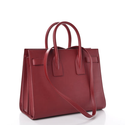 Saint Laurent Calfskin Small Sac De Jour Oxblood 4 of 10