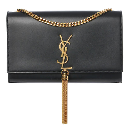 Saint Laurent Smooth Calfskin Medium Classic Monogram Kate Tassel Satchel Black 1 of 7