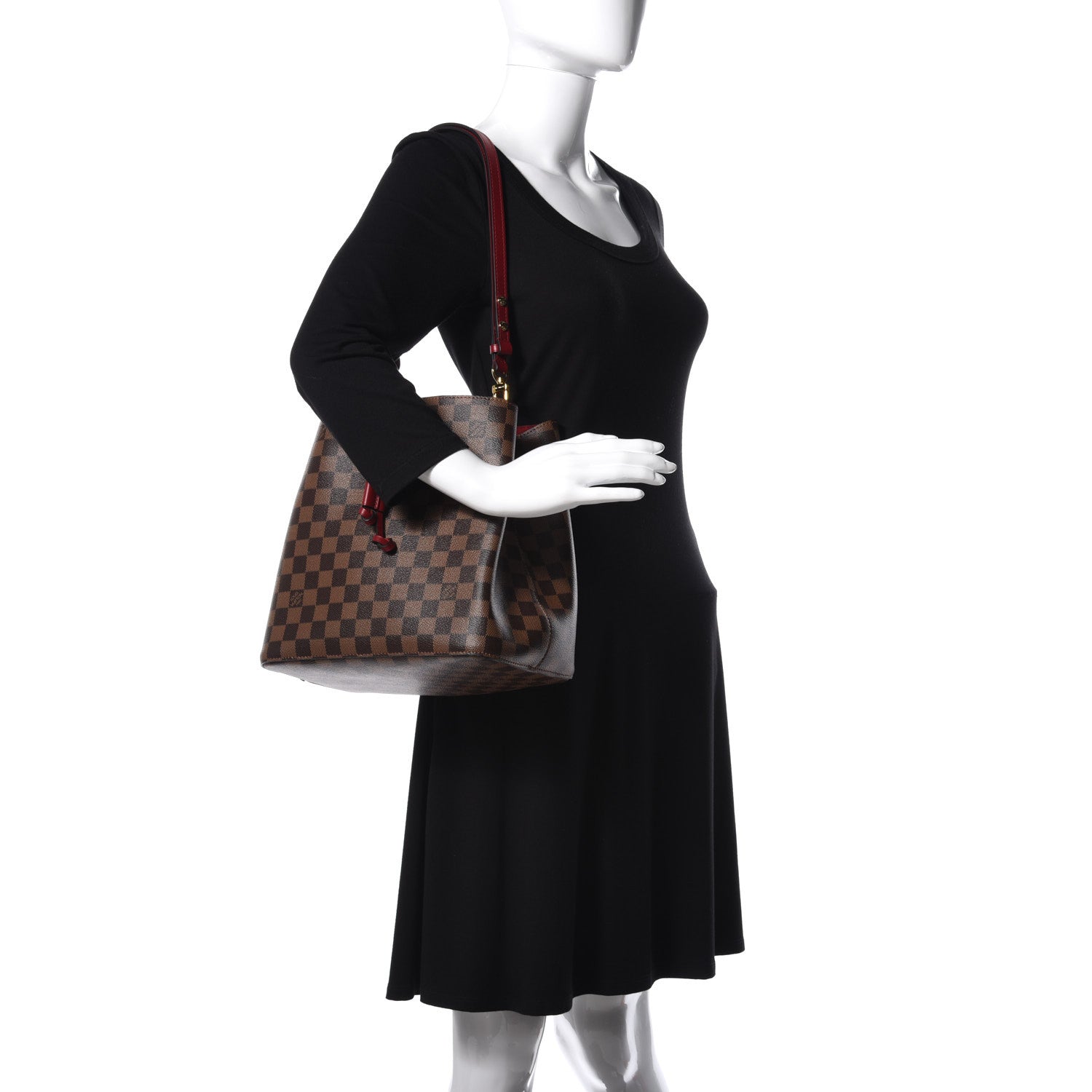 Louis Vuitton Damier Ebene Neonoe MM Cherry Berry 2 of 13