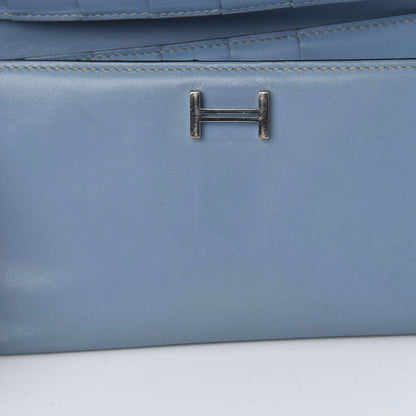 Hermes Box Bearn Gusset Wallet Blue Jean 12 of 16