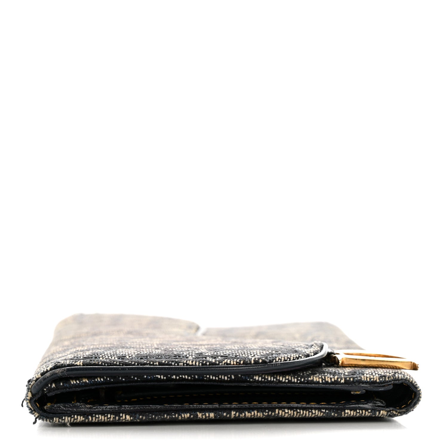 Christian Dior Monogram Saddle Wallet Navy 9 of 11