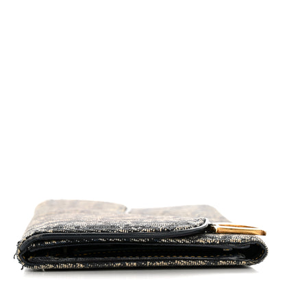 Christian Dior Monogram Saddle Wallet Navy 9 of 11