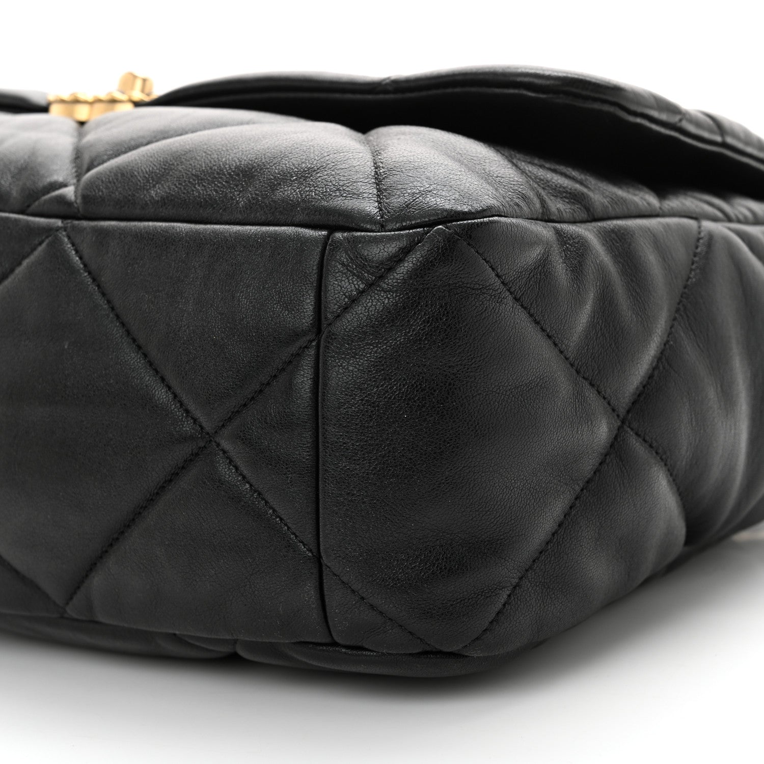 Chanel Lambskin Quilted Maxi Chanel 19 Flap Black 10 of 10
