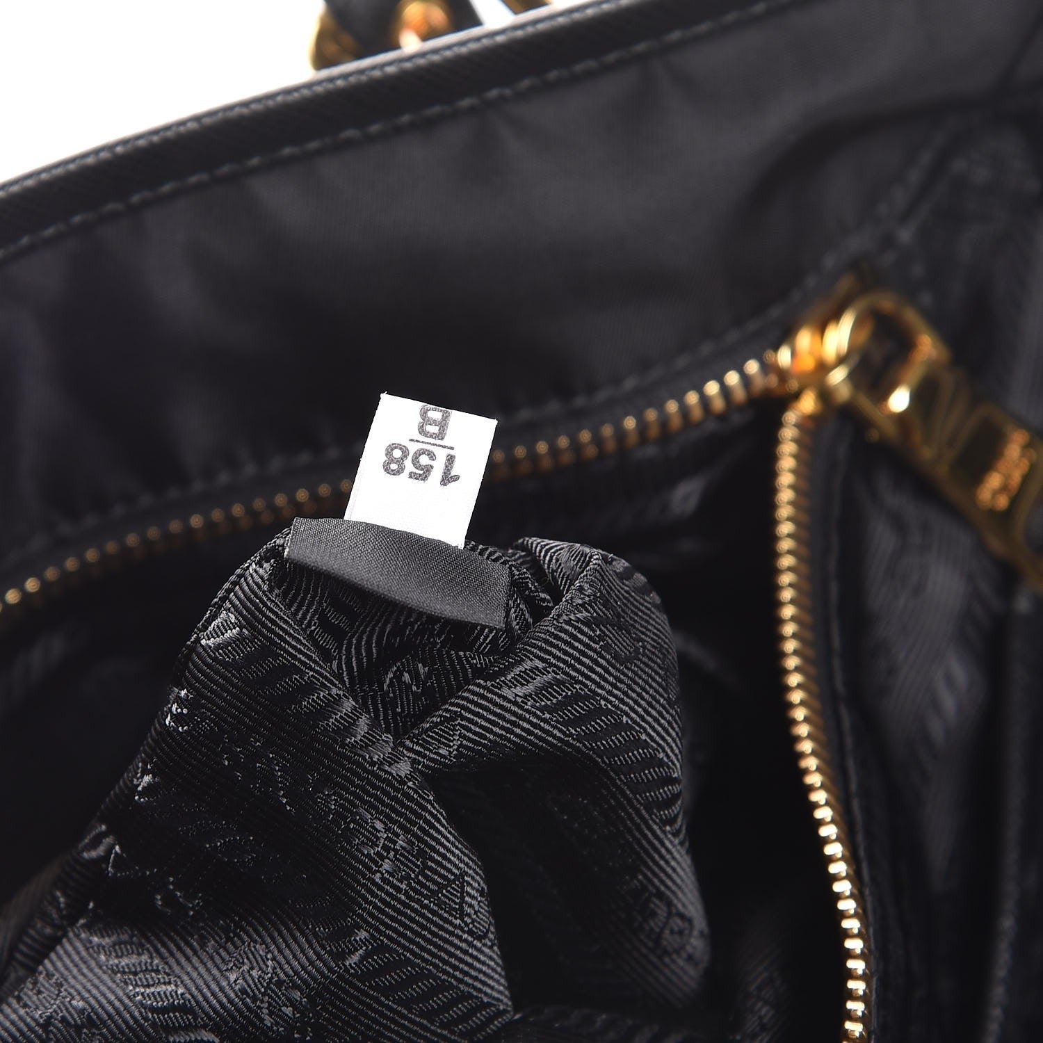 Prada Tessuto Nylon Saffiano Tote Black 8 of 8