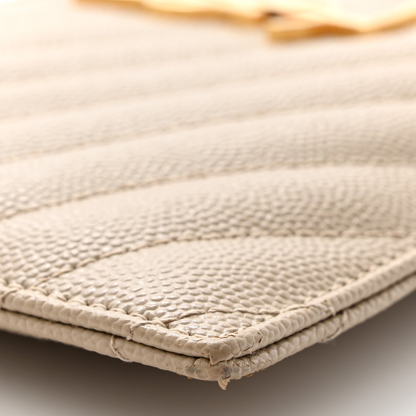 Grain De Poudre Chevron Monogram Bill Pouch Sea Salt
