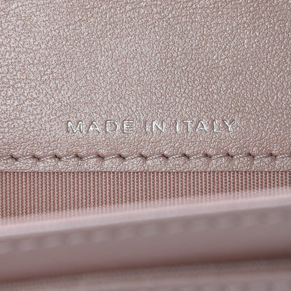 Chanel Goatskin Camellia Embossed Card Holder Wallet Light Pink 7 of 9