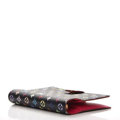 Louis Vuitton Monogram Multicolor Small Ring Agenda Cover Black Grenade 4 of 9