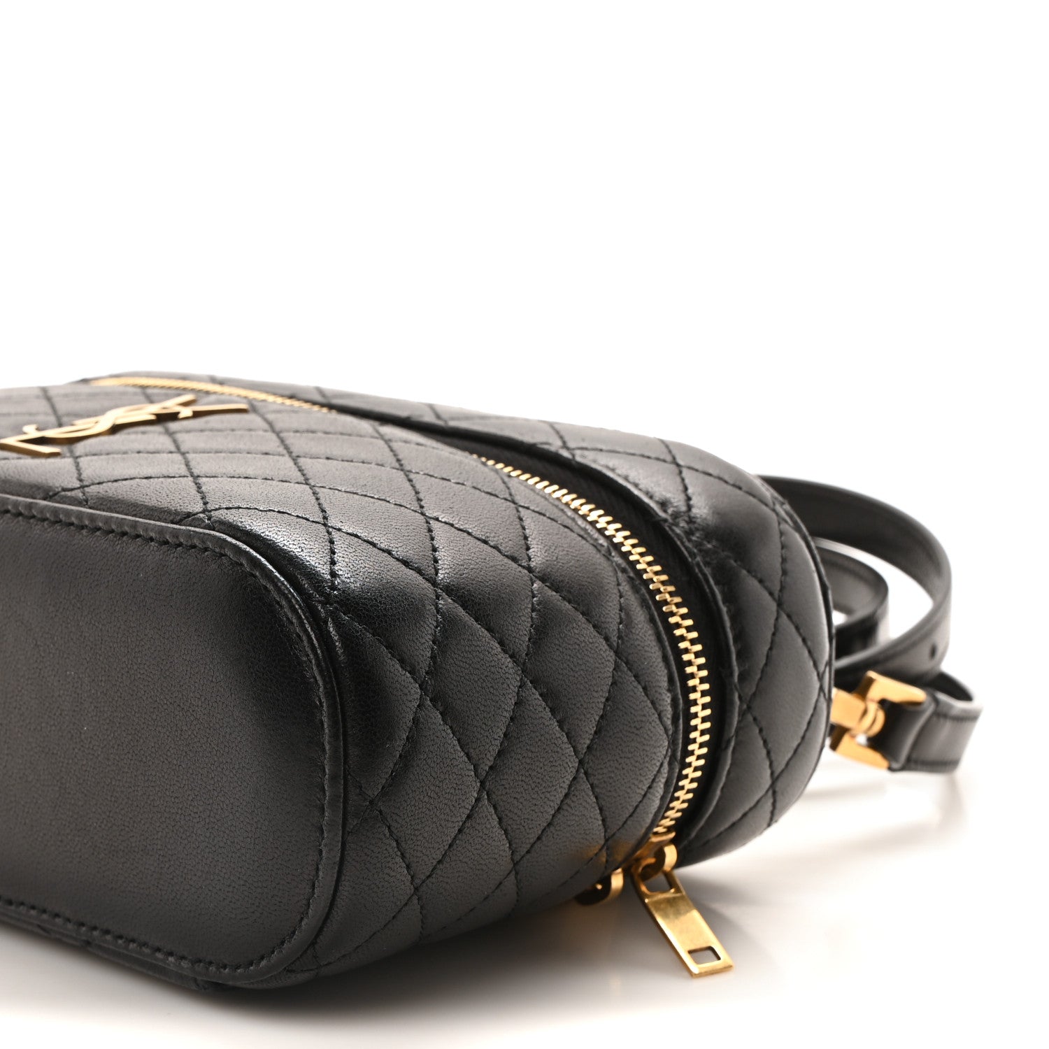 Saint Laurent Lambskin Quilted Mini Gaby Vanity Case Black 9 of 9