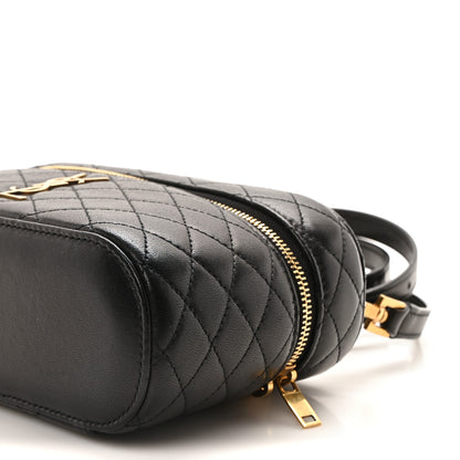 Saint Laurent Lambskin Quilted Mini Gaby Vanity Case Black 9 of 9