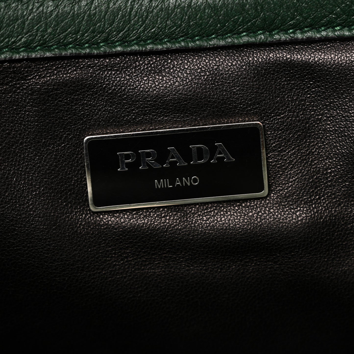 Cervo Deerskin Twin Pocket Tote Green