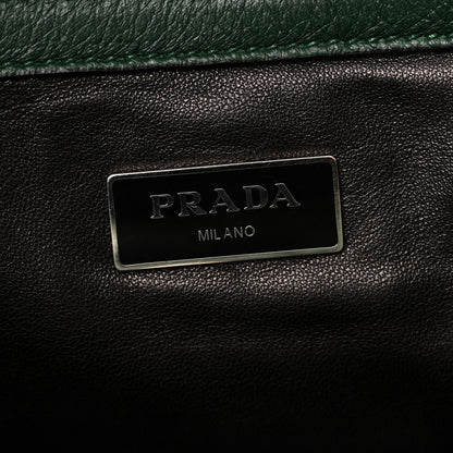 Prada Cervo Deerskin Twin Pocket Tote Green 5 of 9