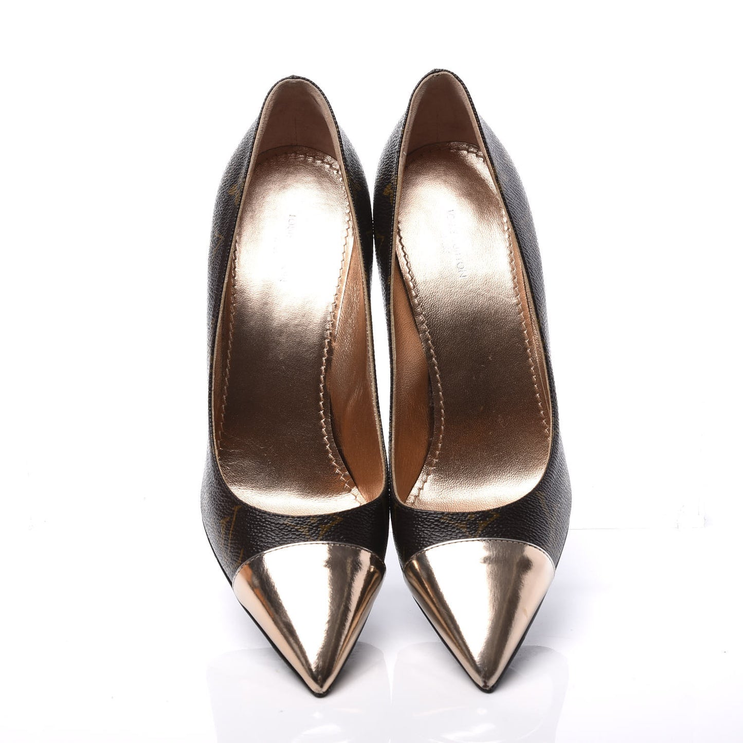 Monogram Cherie Pumps 38 Gold
