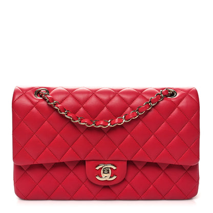 Chanel Lambskin Quilted Medium Double Flap Red 1 of 10
