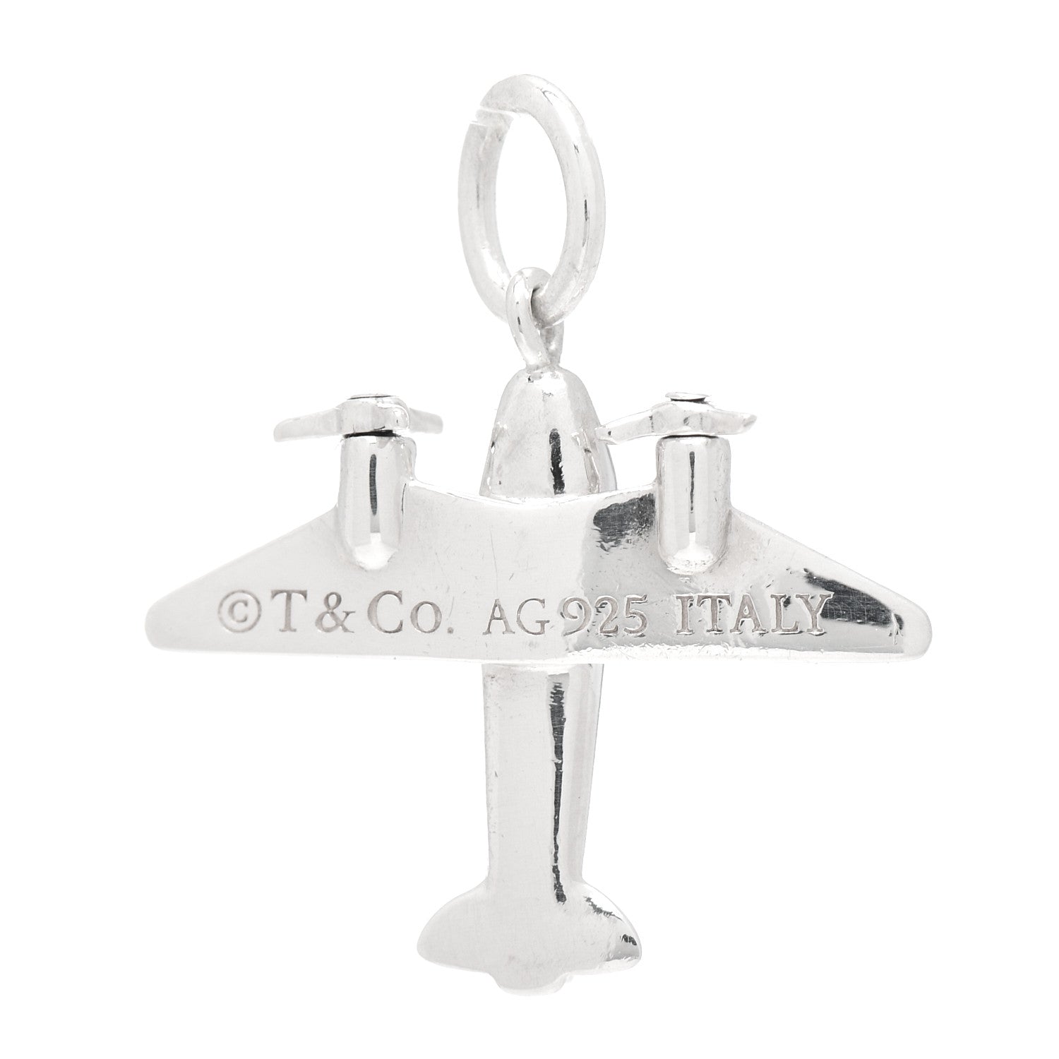 Tiffany Sterling Silver Airplane Charm 3 of 3