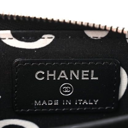 Chanel Caviar Quilted Coco Chanel Logo CC Zip Coin Purse Black 6 of 8